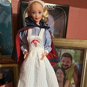 Barbie Nurse Doll with Red and White Outfit